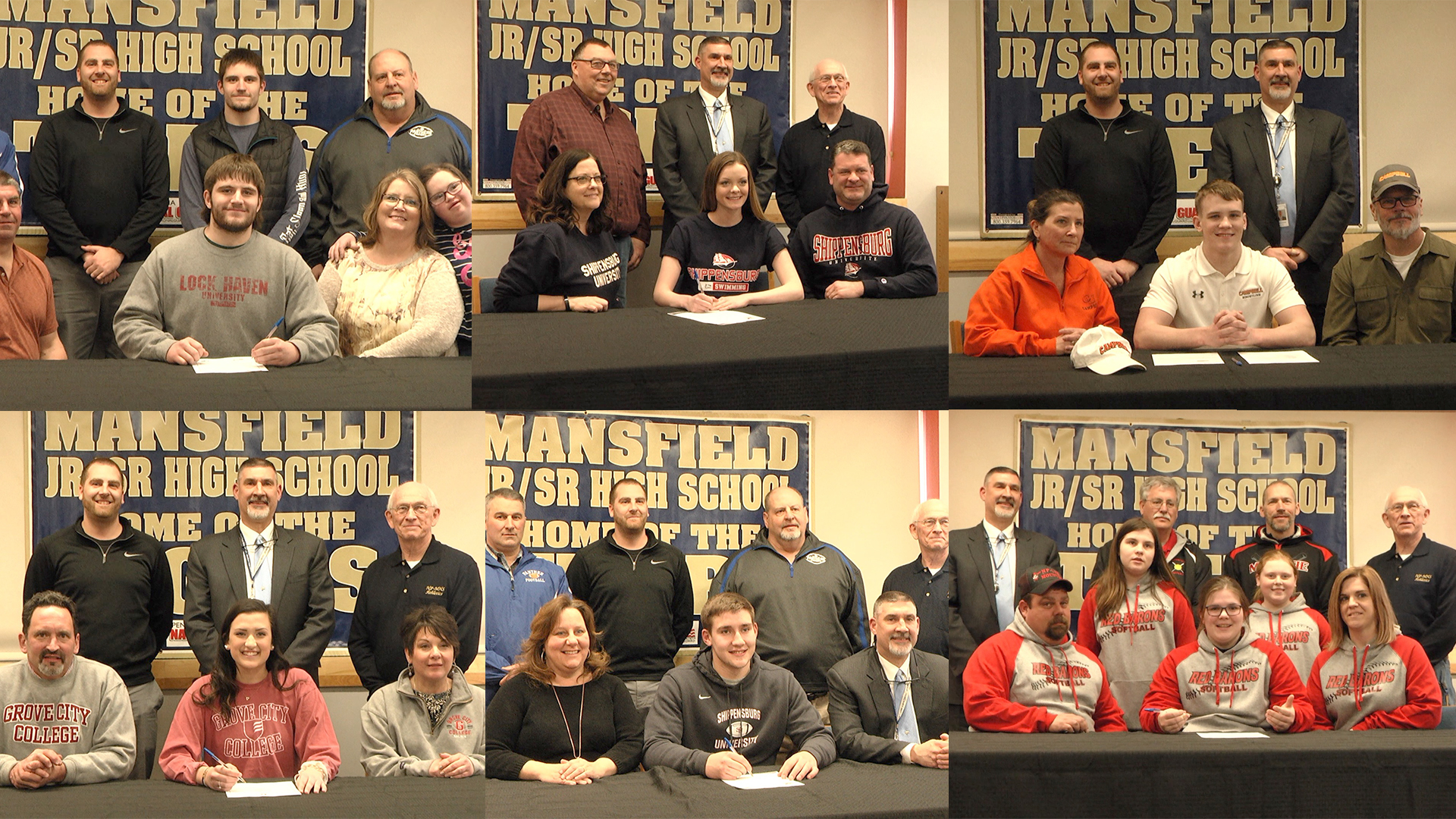 Six STSD Students Sign To College Athletics